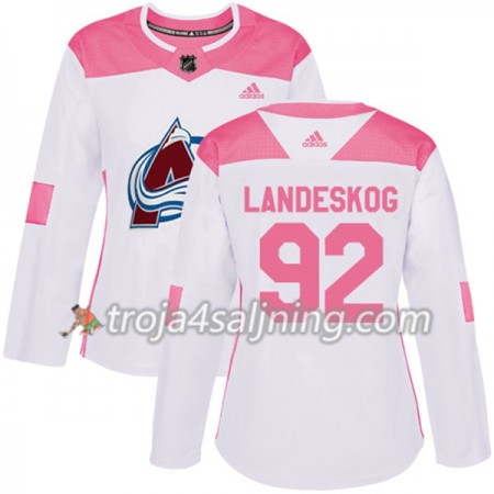 Colorado Avalanche tröja Gabriel Landeskog 92 Vit 2017-2018 Adidas Rosa Fashion Authentic - Dame NHL Tröjor Colorado Avalanche tröja Gabriel Landeskog 92 Vit 2017-2018 Adidas Rosa Fashion Authentic - Dame NHL Tröjor